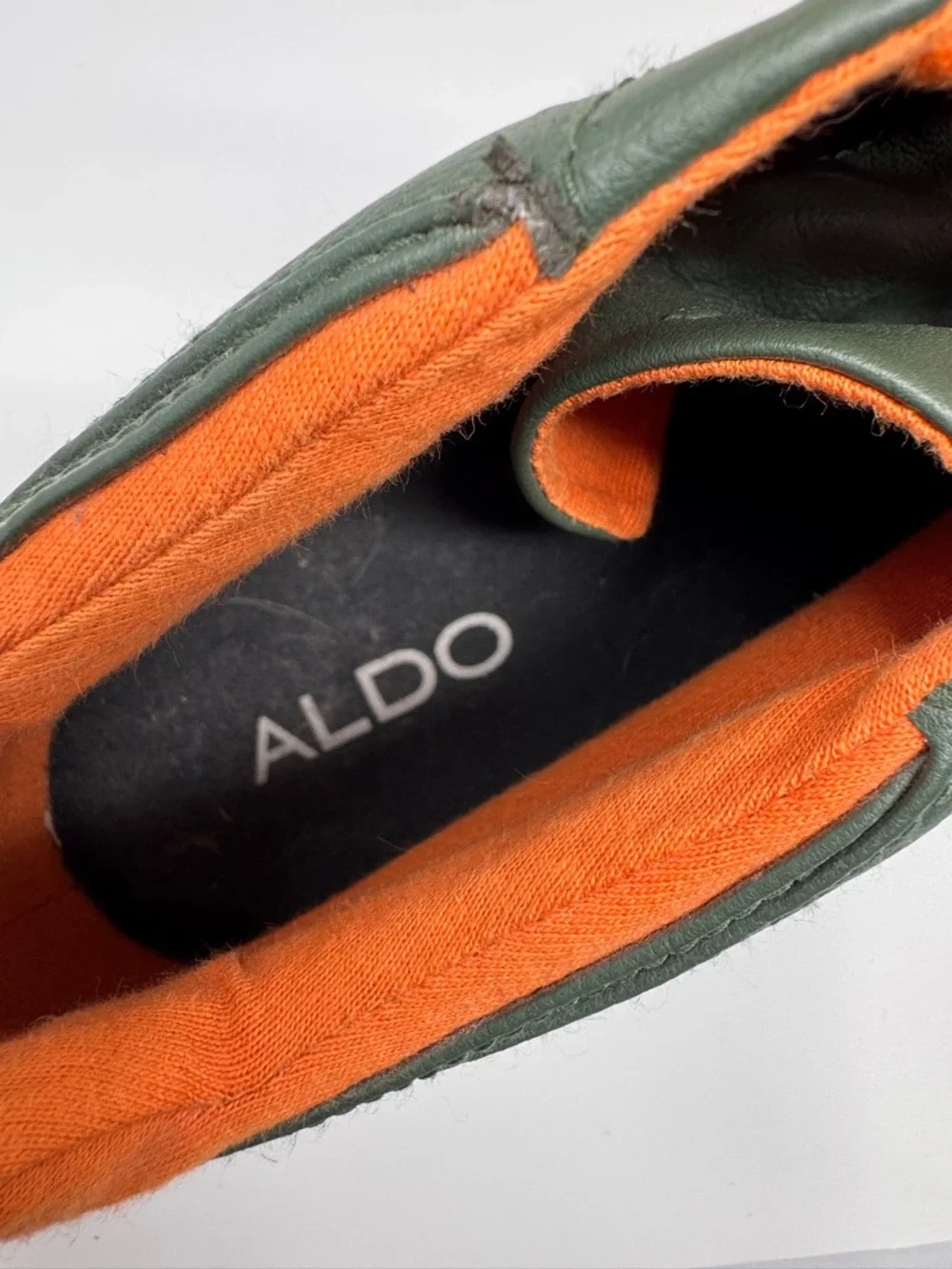 Aldo‎ dress shoes size 13, green orange, sneaker, casual, modern